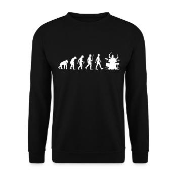 Tambour Evolution Drummer Drummer - Sweat-shirt Unisexe - noir - Devant - Alina (178cm) & Michal (187cm)