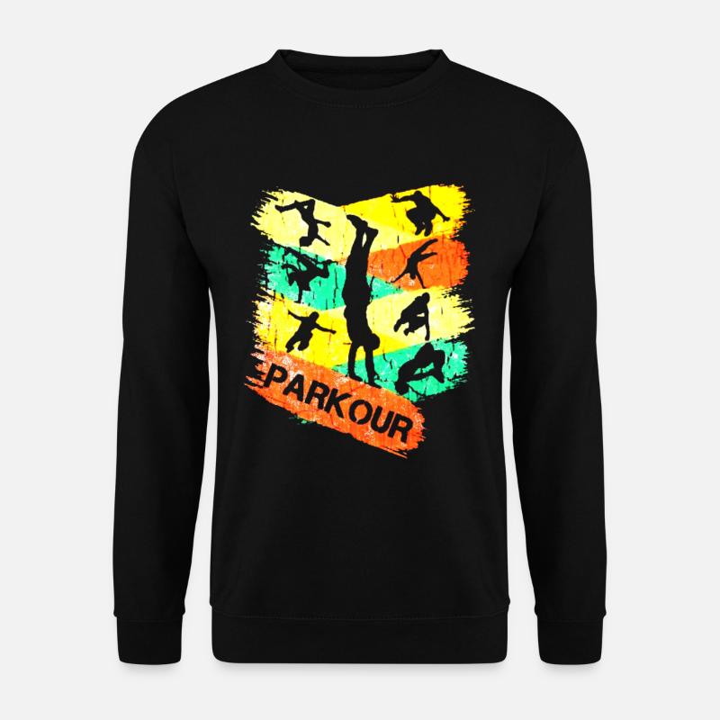Parkour Freerunning Geschenkidee - Unisex Pullover - Schwarz
