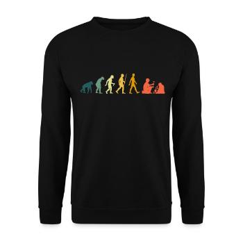 Geologist evolution geology retro geologists - Unisex Sweatshirt - black - Front - Alina (178cm) & Michal (187cm)