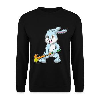 Crosse de hockey sur gazon Rabbit - Sweat-shirt Unisexe - noir - Devant - Alina (178cm) & Michal (187cm)