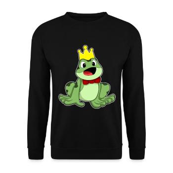 Frog Crown - Unisex Sweatshirt - black - Front - Alina (178cm) & Michal (187cm)