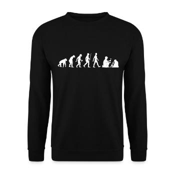 Geologist evolution geology evolution geologist - Unisex Sweatshirt - black - Front - Alina (178cm) & Michal (187cm)