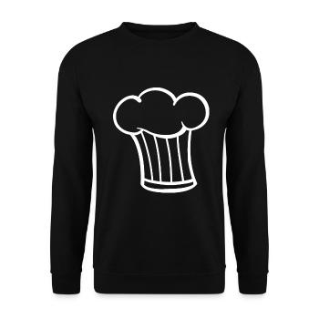 Bonnet cuisinier - Sweat-shirt Unisexe - noir - Devant - Alina (178cm) & Michal (187cm)