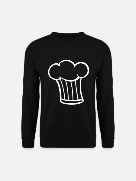 Bonnet cuisinier - Sweat-shirt Unisexe - noir