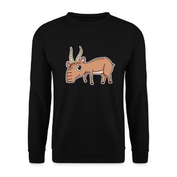 Antilope - Sweat-shirt Unisexe - noir - Devant - Alina (178cm) & Michal (187cm)