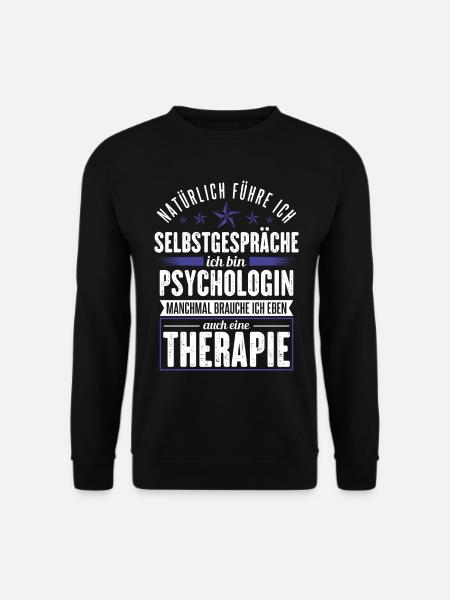 Psychologin Beruf Psychotherapeutin Geschenk - Unisex Pullover - Schwarz