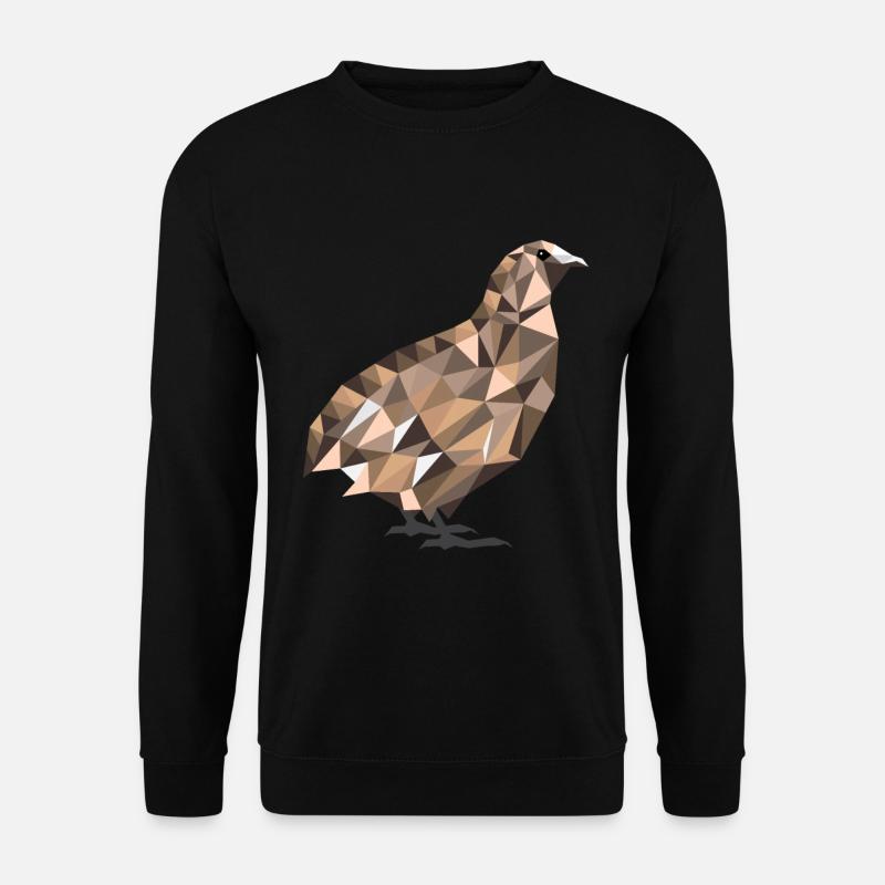 Polygone cailles cailles cailles cailles cadeau - Sweat-shirt Unisexe - noir