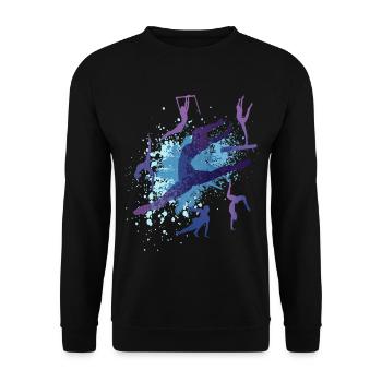 Tanzen Balett Sport Gymnastik Mädchen Frau Turnen - Unisex Pullover - Schwarz - Vorne - Alina (178cm) & Michal (187cm)