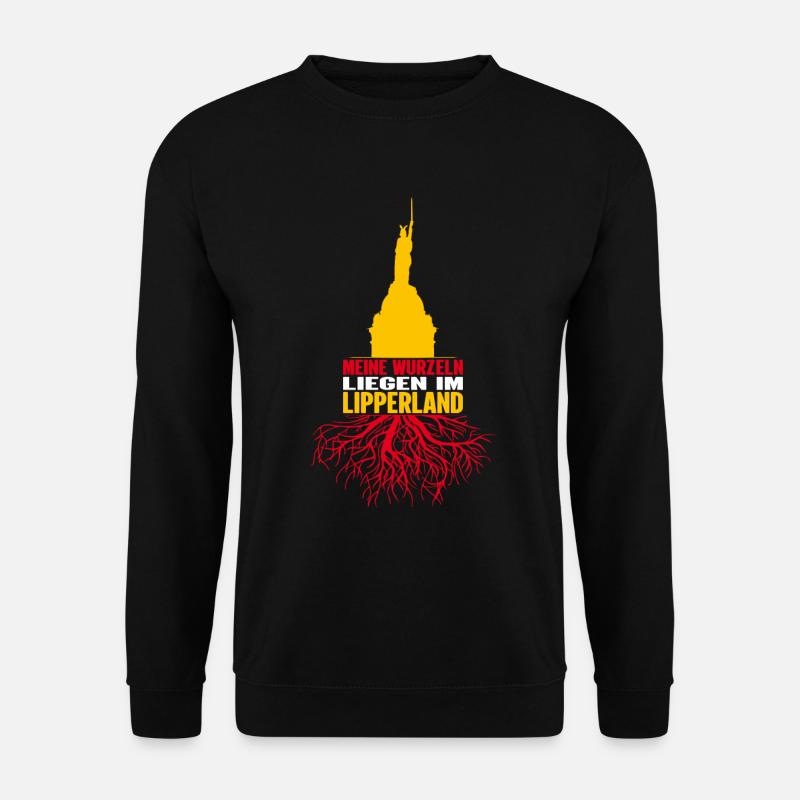 Lippe Lipperland Hermannsdenkmal Kreis Lippe - Unisex Pullover - Schwarz