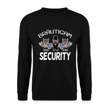 Bräutigam Security Wikinger - Unisex Pullover - Schwarz - Vorne - Alina (178cm) & Michal (187cm)