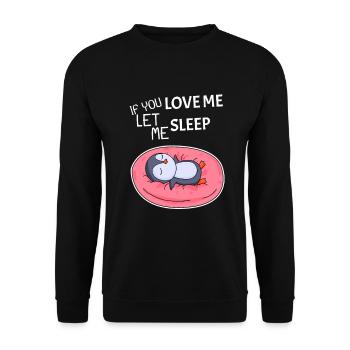 Drôle de sort drôle de cadeau - Sweat-shirt Unisexe - noir - Devant - Alina (178cm) & Michal (187cm)