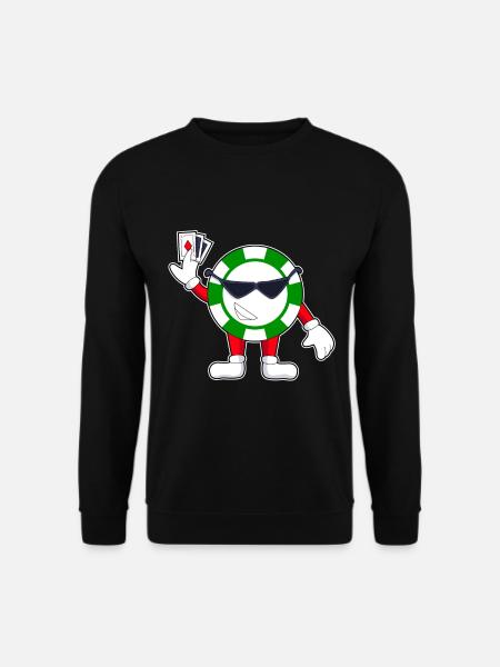 Poker Poker Chips Poker Cards - Unisex Sweatshirt - black