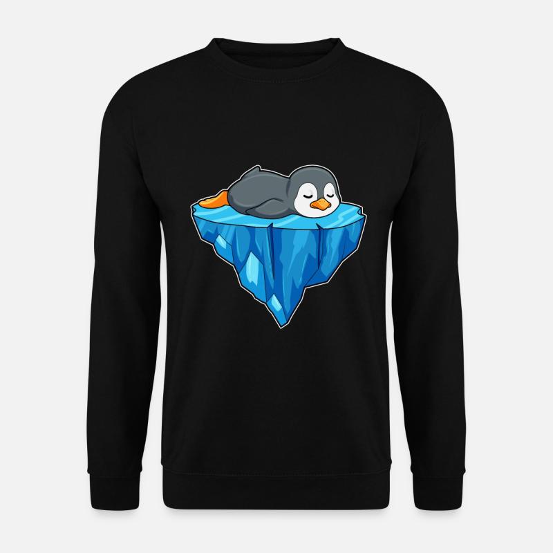 Pinguin Eisscholle - Unisex Pullover - Schwarz