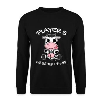 Offspring Baby - Baby shower gift - Unisex Sweatshirt - black - Front - Alina (178cm) & Michal (187cm)