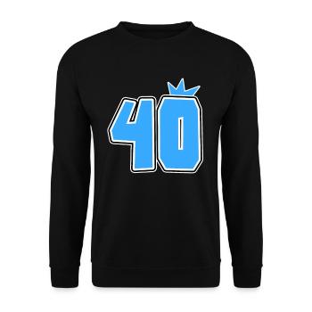 40 - Unisex Sweatshirt - black - Front - Alina (178cm) & Michal (187cm)