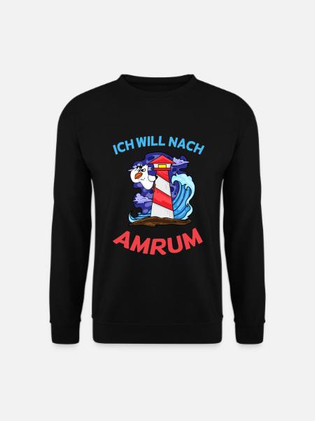 Amrum Nordsee - Unisex Pullover - Schwarz