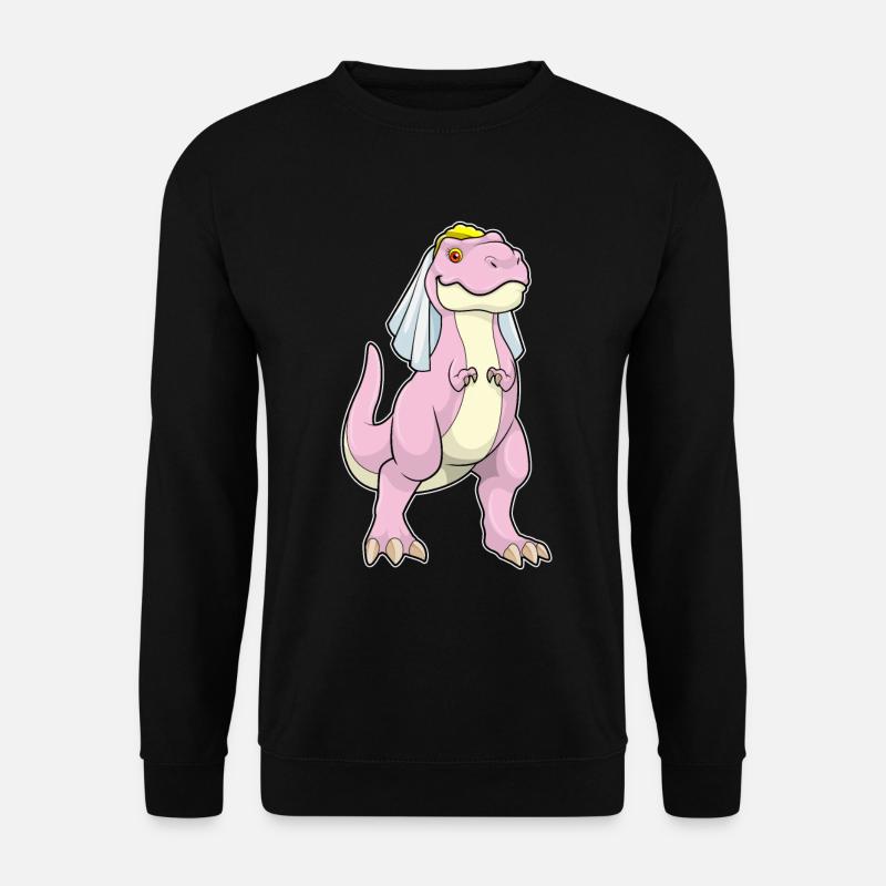 Dinosaurier Braut Schleier Hochzeit - Unisex Pullover - Schwarz