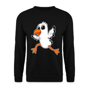 Doux goé et mouse - Sweat-shirt Unisexe - noir - Devant - Alina (178cm) & Michal (187cm)