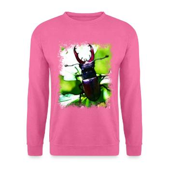Les scarabées - Sweat-shirt Unisexe - rose - Devant