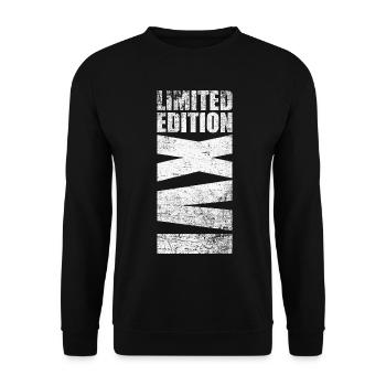 Limited Edition 16. Geburtstag römische Zahlen - Unisex Pullover - Schwarz - Vorne - Alina (178cm) & Michal (187cm)
