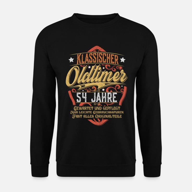 54. Geburtstag Oldtimer - Unisex Pullover - Schwarz