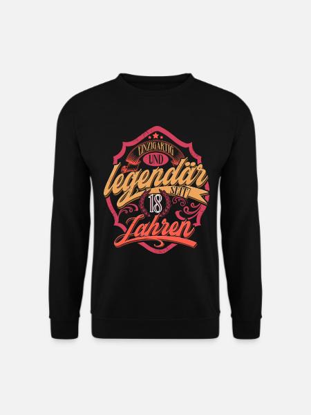 18. Geburtstag - Unisex Pullover - Schwarz
