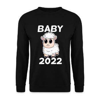 Baby 2022 - Neugeborenes 2022 Baby Geschenk - Unisex Pullover - Schwarz - Vorne - Alina (178cm) & Michal (187cm)