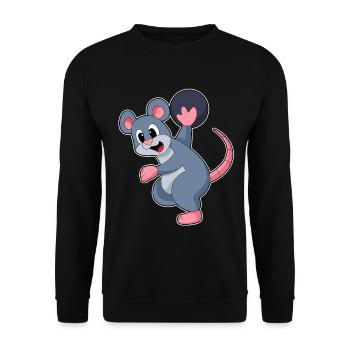 Rat Bowling Bowling Ball - Unisex Sweatshirt - black - Front - Alina (178cm) & Michal (187cm)