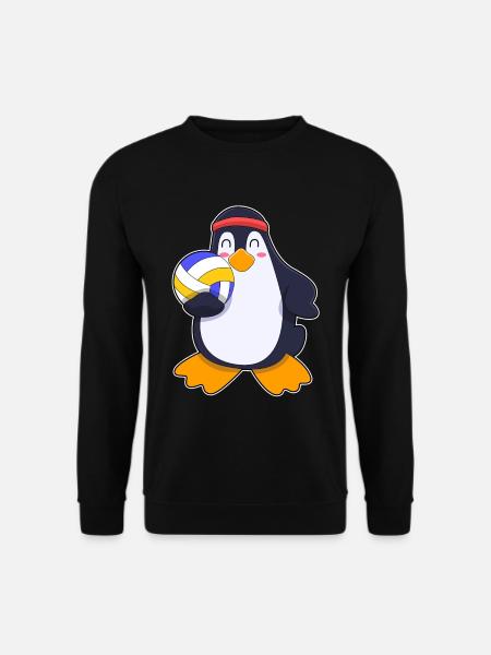 Penguin Volleyball Player Volleyball - Unisex Sweatshirt - black