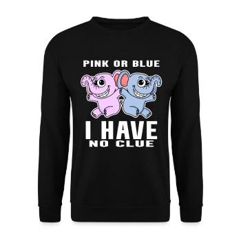 Pink Or Blue - Annonce de bébé - Sweat-shirt Unisexe - noir - Devant - Alina (178cm) & Michal (187cm)