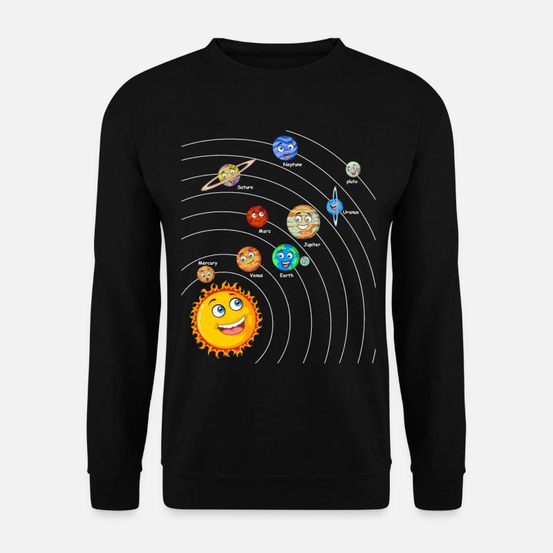 Sonnensystem - Unisex Pullover - Schwarz