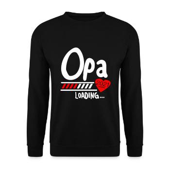 Opa Loading 2021 - Unisex Pullover - Schwarz - Vorne - Alina (178cm) & Michal (187cm)