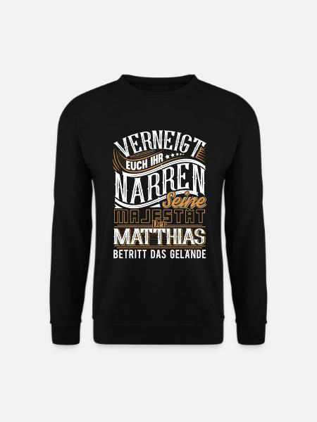 Matthias - Unisex Pullover - Schwarz