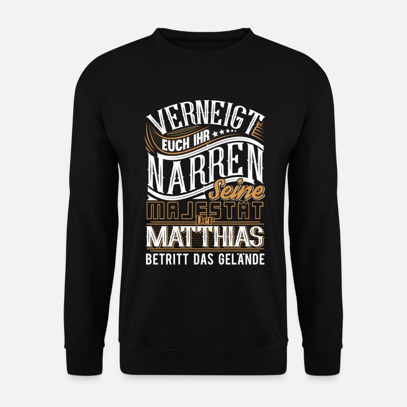 Matthias - Unisex Pullover - Schwarz