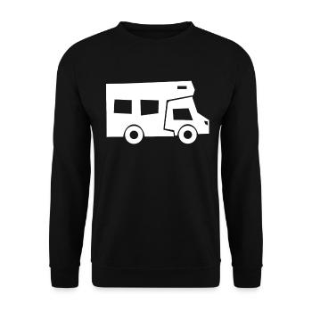 Caravane Camping Camping Camper - Sweat-shirt Unisexe - noir - Devant - Alina (178cm) & Michal (187cm)