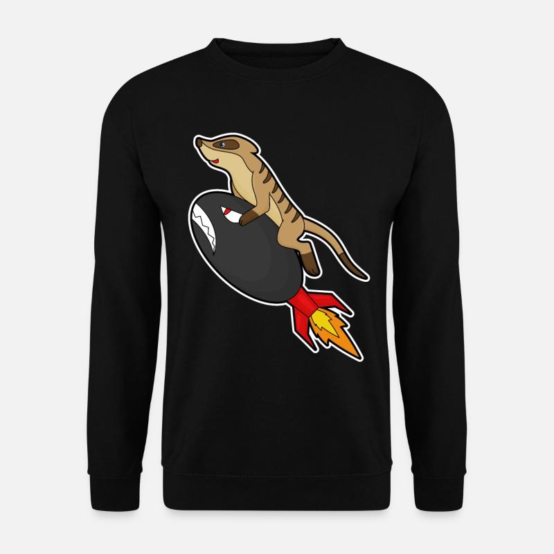 Erdmännchen Rakete - Unisex Pullover - Schwarz