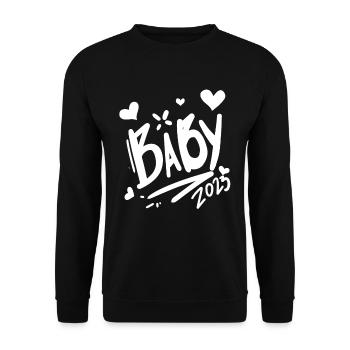 Bébé 2023 - Nouveau-né 2023 Bébé Cadeau - Sweat-shirt Unisexe - noir - Devant - Alina (178cm) & Michal (187cm)