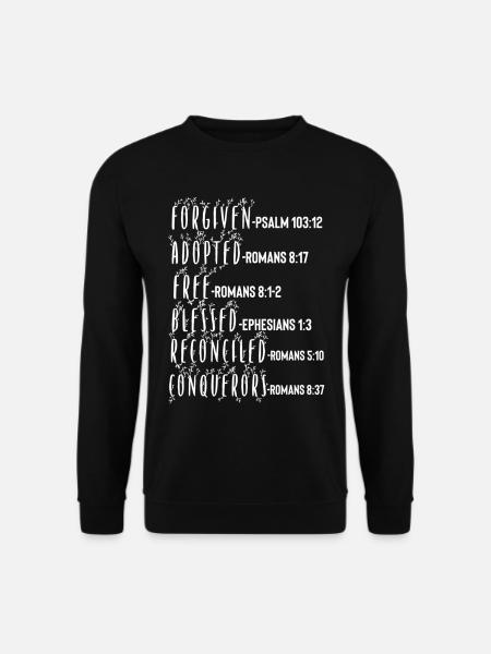Heiliger Geist Bibelvers - Unisex Pullover - Schwarz