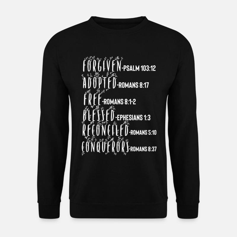 Heiliger Geist Bibelvers - Unisex Pullover - Schwarz