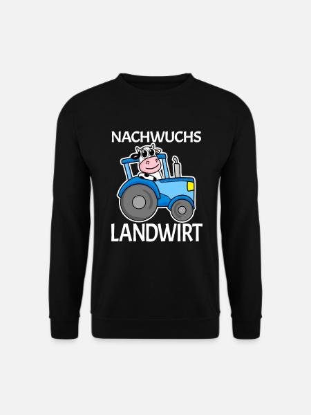 Nachwuchs Landwirt Traktor Geschenk - Unisex Pullover - Schwarz