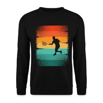 Tennis - Unisex Pullover - Schwarz - Vorne - Alina (178cm) & Michal (187cm)