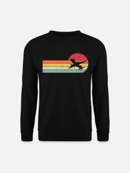 Airplane - Unisex Sweatshirt - black