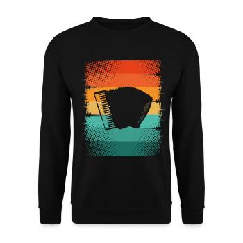 Accordion - Unisex Sweatshirt - black - Front - Alina (178cm) & Michal (187cm)