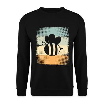 Bee - Unisex Sweatshirt - black - Front - Alina (178cm) & Michal (187cm)