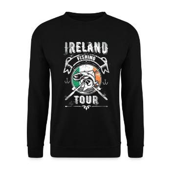 Irlande Pêche Fishing Tour - Sweat-shirt Unisexe - noir - Devant - Alina (178cm) & Michal (187cm)