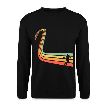 Basketball - Unisex Sweatshirt - black - Front - Alina (178cm) & Michal (187cm)