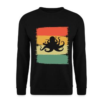Octopus Octopus Octopus Octopus - Unisex Sweatshirt - black - Front - Alina (178cm) & Michal (187cm)