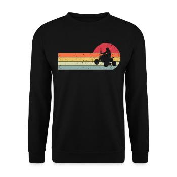 Quad - Unisex Pullover - Schwarz - Vorne - Alina (178cm) & Michal (187cm)