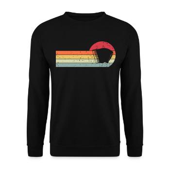 Akkordeon - Unisex Pullover - Schwarz - Vorne - Alina (178cm) & Michal (187cm)
