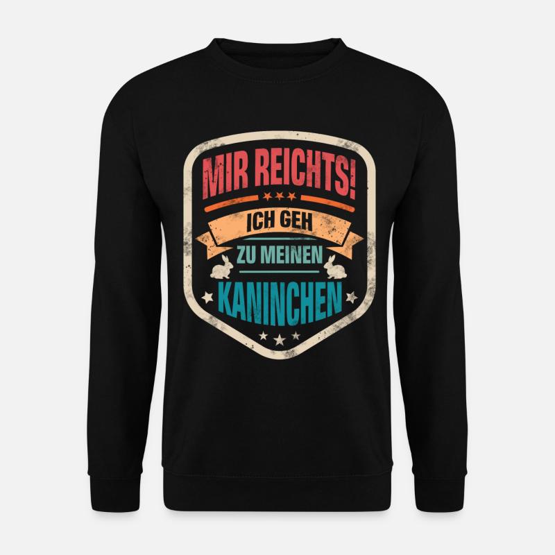 Kaninchen - Unisex Pullover - Schwarz